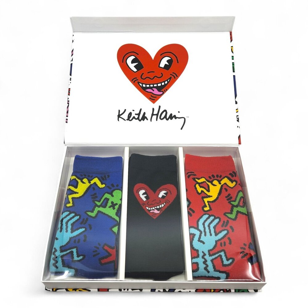 Keith Haring Crew Socks 3 Pairs - Picture 3 of 7